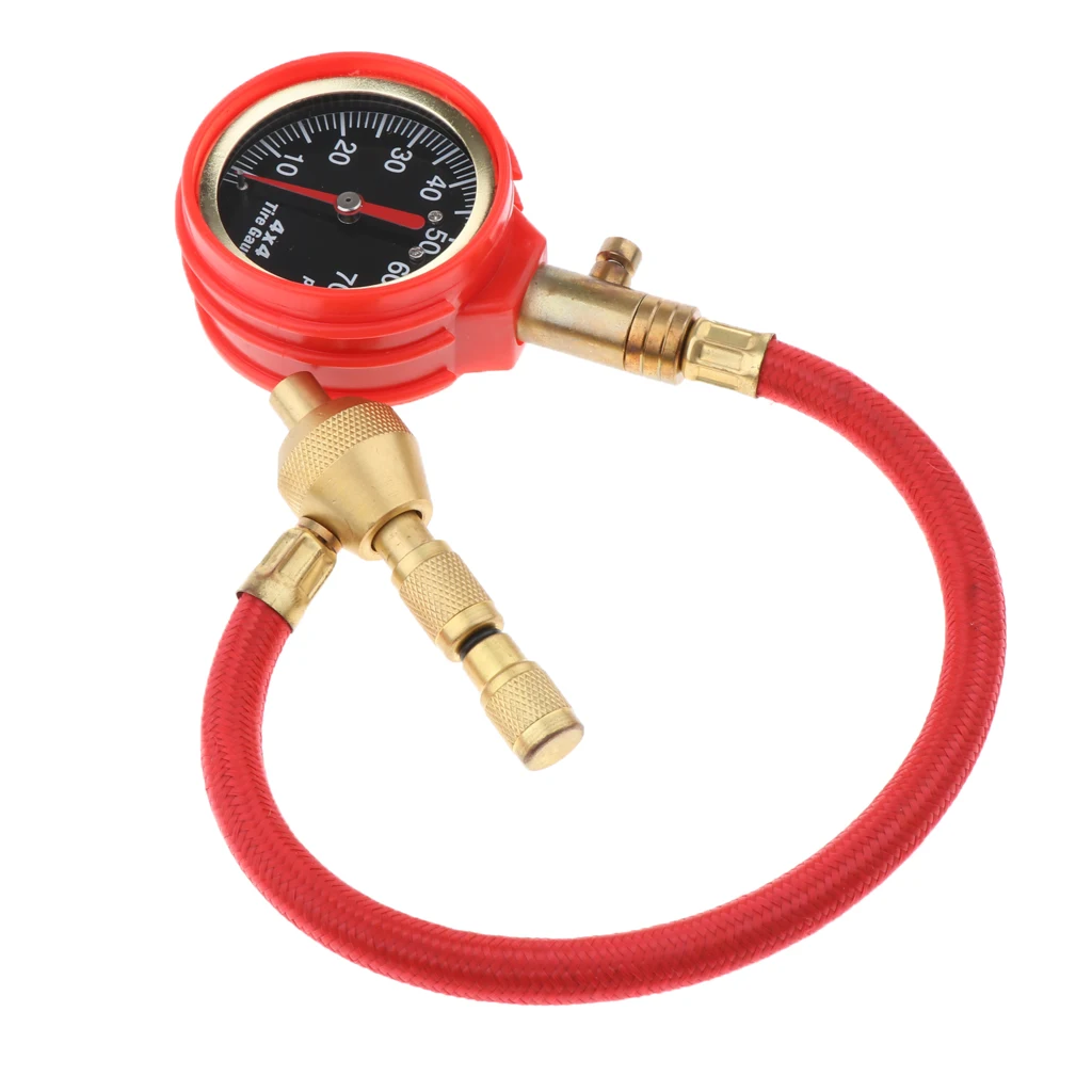 4X4 Tire Gauge Air Deflators With Pressure Gauge 4WD Rapid Tyre Deflators 0-70 PSI