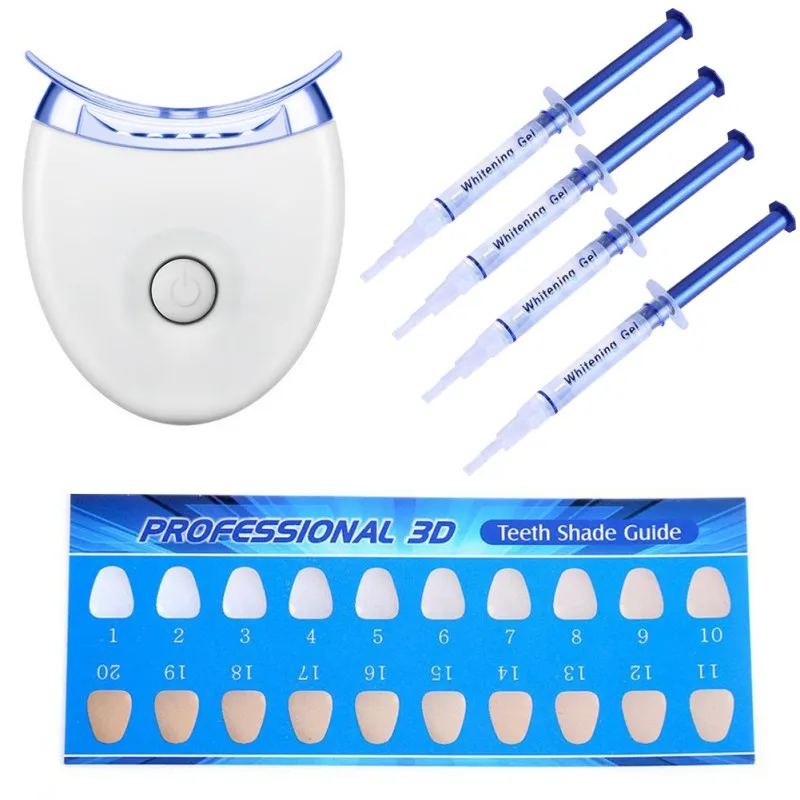 4pcs/Set Dental Peroxide Teeth Whitening Lamp Bleaching Gel Kits Dental Brighten Dental Equipment Oral Hygiene