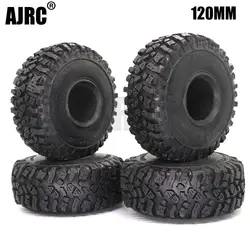 1/4 pz 120mm gomma fango Grappler pneumatici per 1:10 Rc Crawler Axial Scx10 Scx10 Ii 90046 90047 Trx-4 Defender Trx6 Yikong