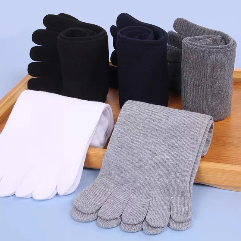 Unisex Toe Socks Five Finger Cotton Socks Men High Quality Casual Comfortable Warm Separate Toe Socks Sports Running Socks