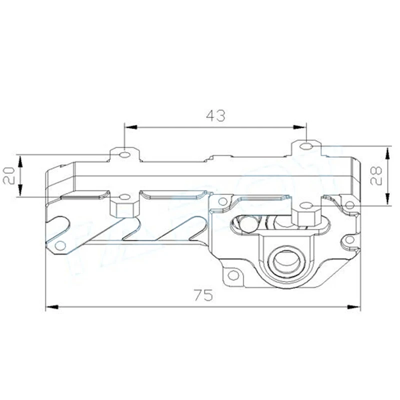 TAROT 25mm CNC wszystkie metalowe elektryczne chowany zestaw do lądowania Skids sterownik TL8X003 dla DIY Drone FPV