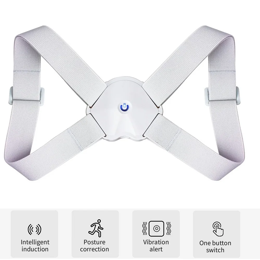 Smart Posture Corrector Intelligent Sensor Vibration Reminder Adjustable Brace Straightener Correction Trainer Men Women Kids