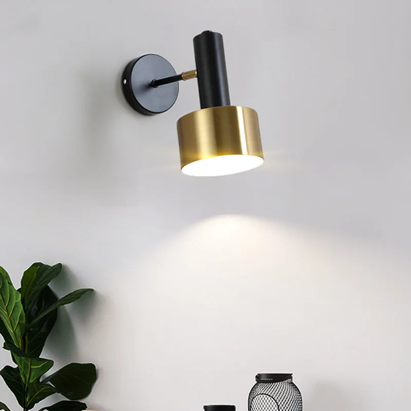 Nordic Modern Wall Lamp E27 Led 110V 220V Sconce Light Gold Black Indoor Home Kitchen Bedroom Living Room Decor Illumine Fixture