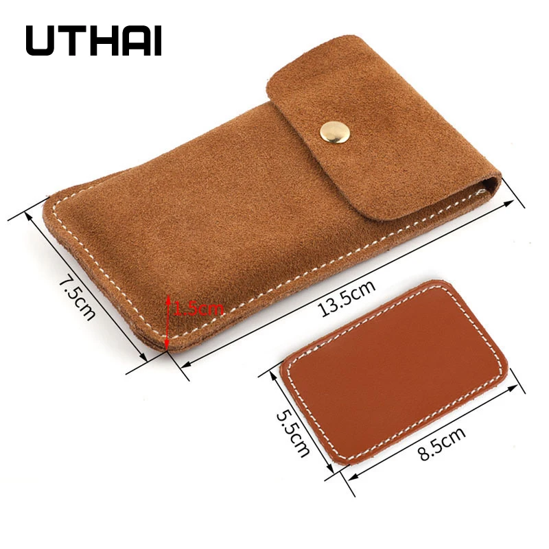 Case for watch  leather watch bag watch storage bag protective cover travel convenient and high-end UTHAI U04