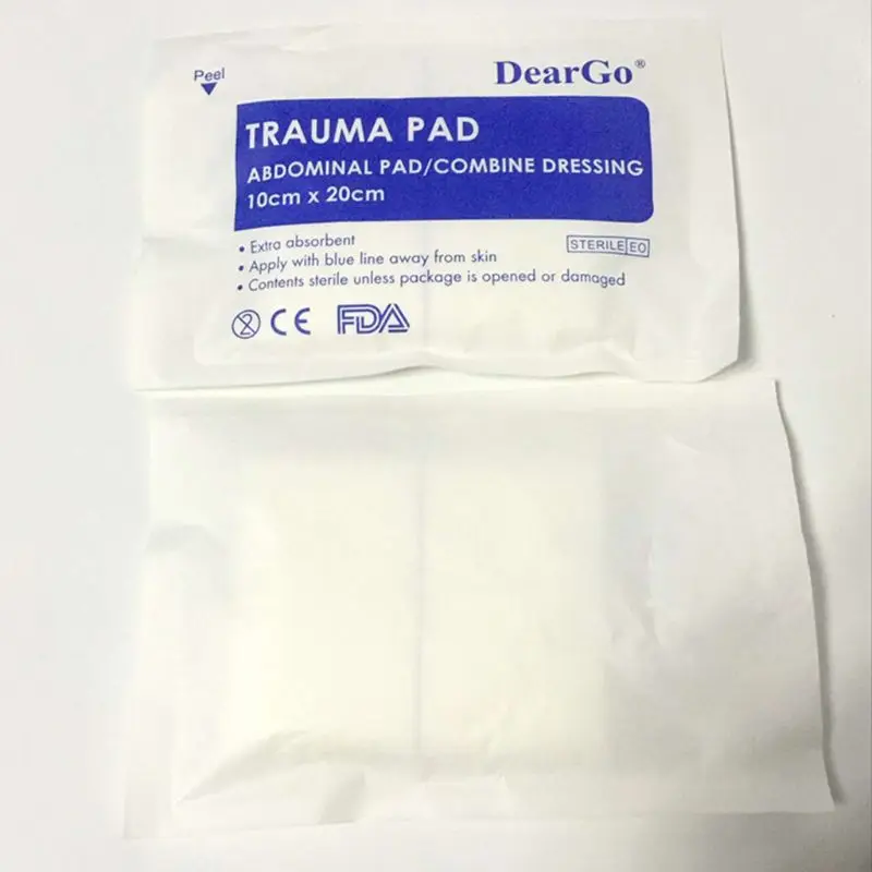 Pads Haemostatic Cushion Stop Bleeding Non-woven Fabric Absorbent First Aid Kit Emergency Abdominal Pad Combine Dressing