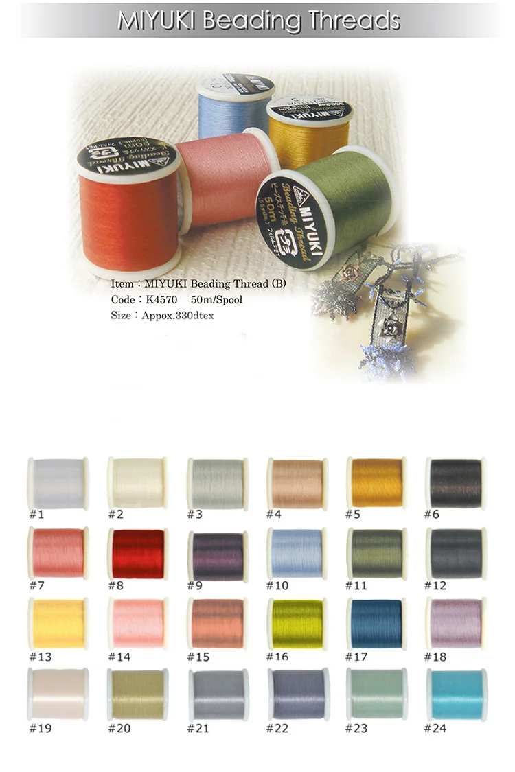 55 Yard japanischer Miyuki-Faden aus 100 % Nylon, Perlenfaden 330 DTEX, 0,225 mm Draht, elastische Schnur, Perlenfaden für Armbänder, DIY – Detail 1