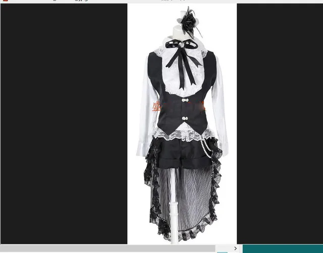 Black Butler Kuroshitsuji Ciel Phantomhive Circus Uniform Outfit Customize Cosplay Kostuums Cosplay Halloween party Costume Wig