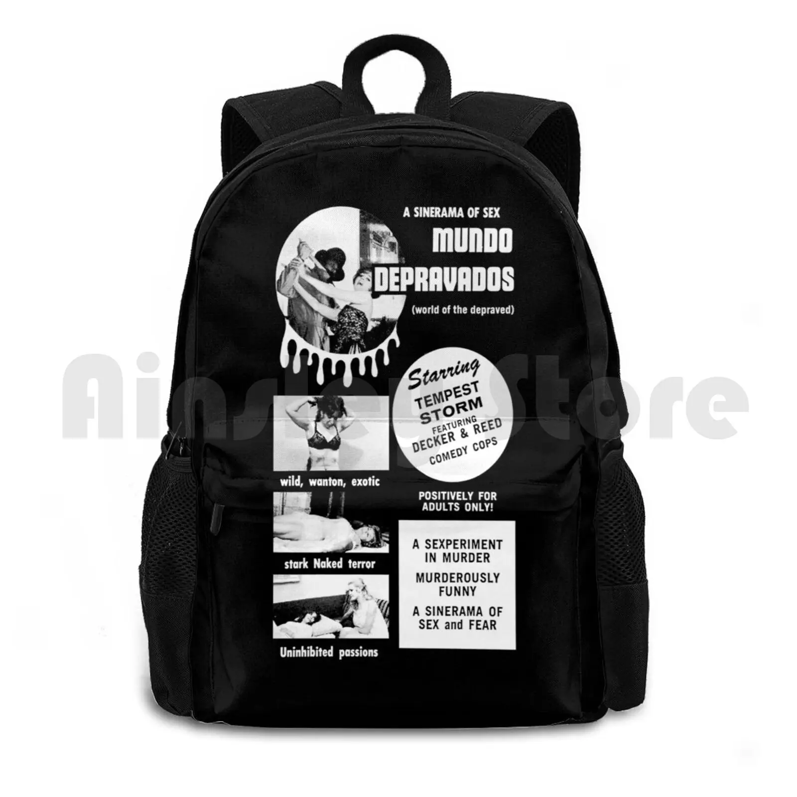 Depravados Outdoor Hiking Backpack Riding Climbing Sports Bag Vintage Retro Vintage Movies Exploitation Exploitation Movies