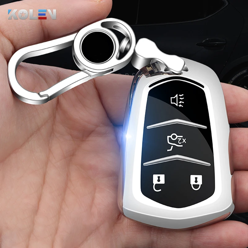 Soft TPU Car Remote Key Case Cover For Cadillac ATS ATS-L XLS XTS XT4 XT5 XT6 CT6 CTS CTS-V SRX 28T Smart Key Fob Holder Shell