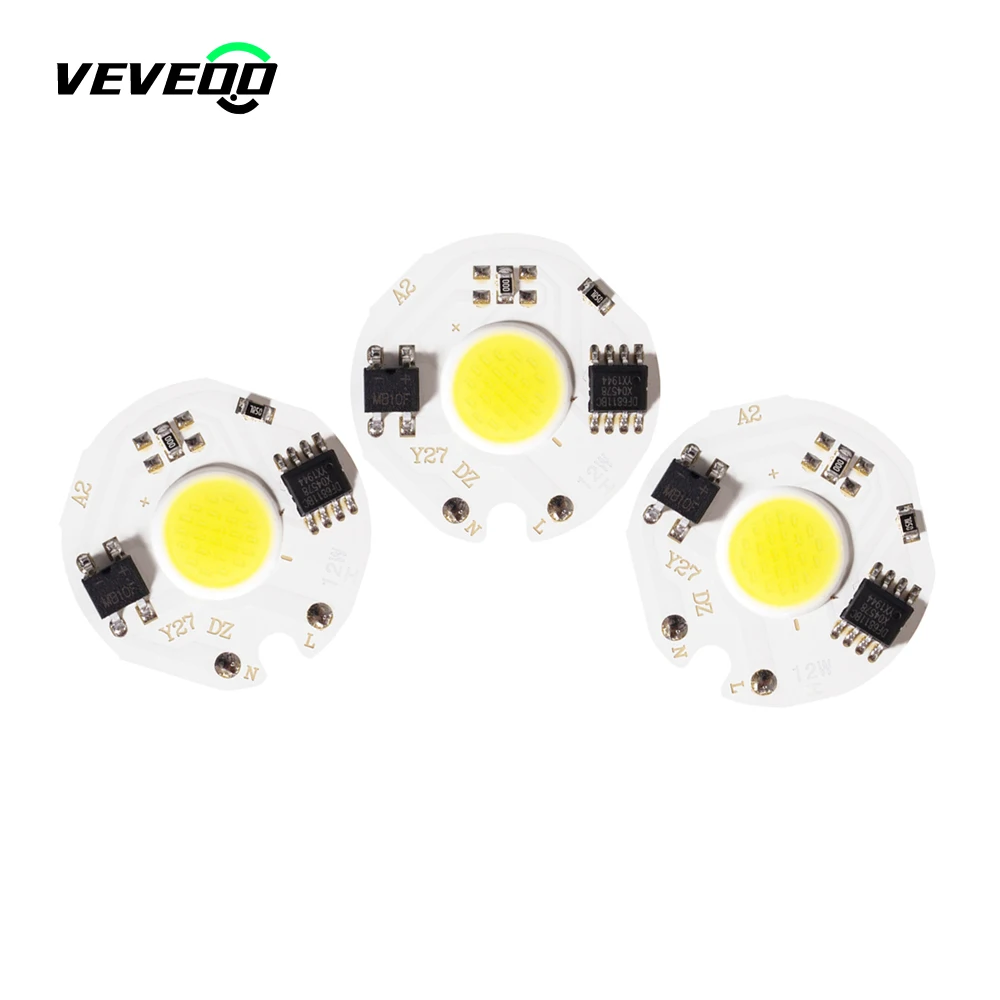 LED chip 3W 5W 7W 10W 12W AC 220V COB lamp beads Smart IC No Need Driver DIY Lampada outdoor chip light floodlight spotlight