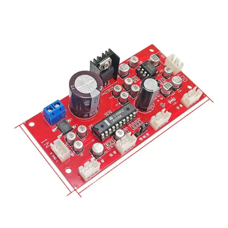 Lm1036 tone board febre pre-board alto-baixo equilíbrio amplificação hd potenciômetro separado única fonte de alimentação