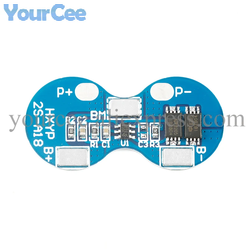 5pcs/1pc 2S 7.4V 8.4V 3A Li-ion Lithium Battery 18650 Charger Protection Board Module BMS PCM Lipo Battery 2 Cell Pack 2S-A18