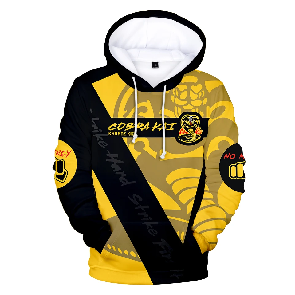 

3D Print Cobra Kai Hoodies Men's Sweatshirts Women's Tracksuits Fashion Autumn Harajuku Oversized Hoodie Casual Streetwear tops