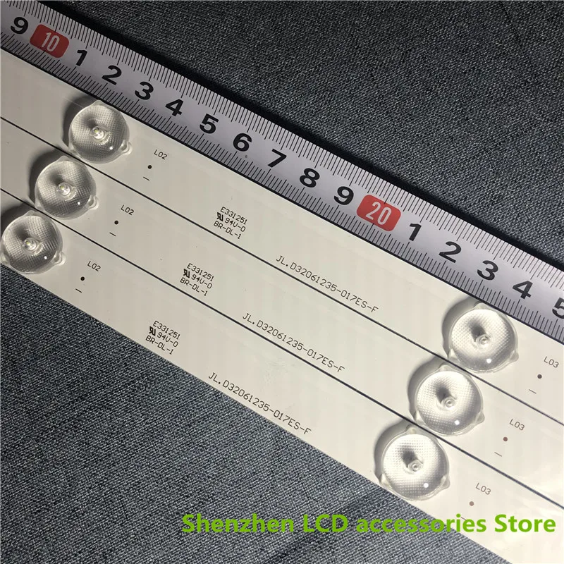 Barra de retroiluminación para televisor LCD, luz LED de 32 pulgadas, de aluminio, para nuevo LE32D99 LE32C11 JL.D32061235-017ES-F, 100%