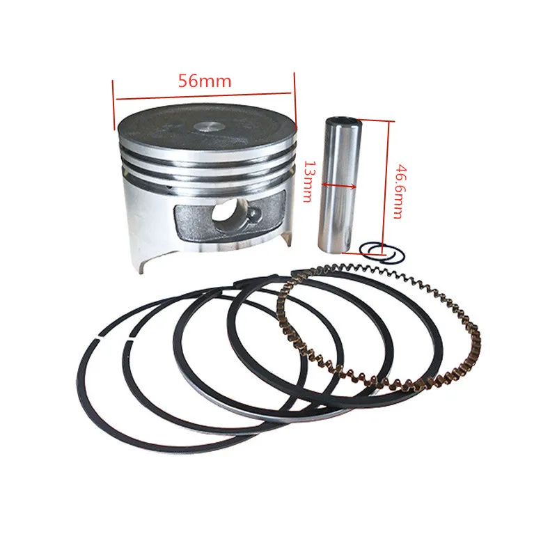 56MM PISTON KIT STD FOR GX100 4 CYCLE MOTOR CYLINDER RAMMER RING SET PIN CLIP JUMPING JACK TAMPING RAMMER AFTERMARKET PARTS