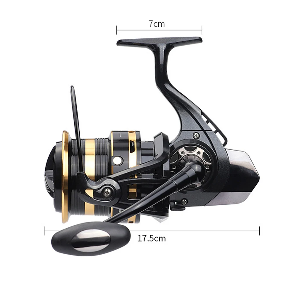 All Metal No Gap Long-distance Spinning Reel for Lure Sea Pole 10000 Full Metal Coil Spool Carp Catfish Feeder Surfcasting Wheel