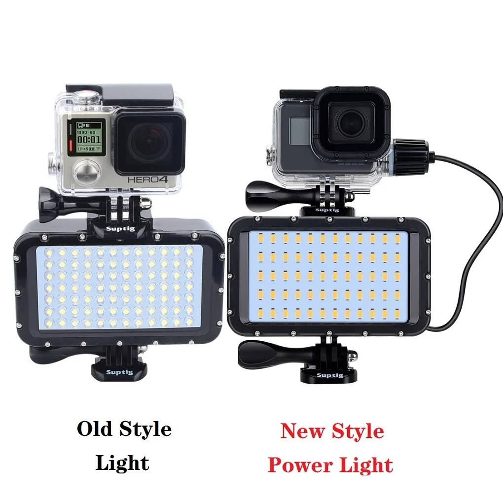 

SLR Camera Underwater Lamp Diving Waterproof LED Power Light For GoPro Hero 129876 Session 4 5 Xiaomi Yi 4K Sjcam SJ6/8 EKEN H9R