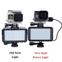 SLR Camera Underwater Lamp Diving Waterproof LED Power Light For GoPro Hero 129876 Session 4 5 Xiaomi Yi 4K Sjcam SJ6/8 EKEN H9R