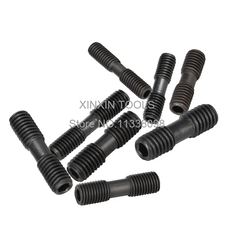 Free shipping 10pcs Clamp Screw ML0520/ML0620/ML0625/ML0630/ML0830/ML0835/ML1030 CNC lathe Turning Tool Spare Screw Double screw