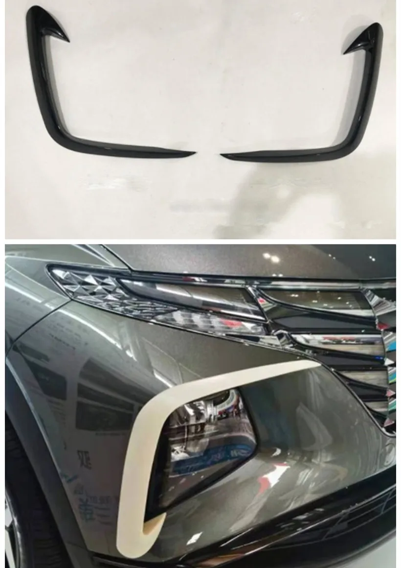 

For Hyundai Tucson L 2021 Car Front Foglight Eyelid Frame Cover Trims Car-Styling Accessories