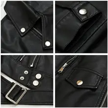 Women’s Faux Leather Motorcycle Jacket #2