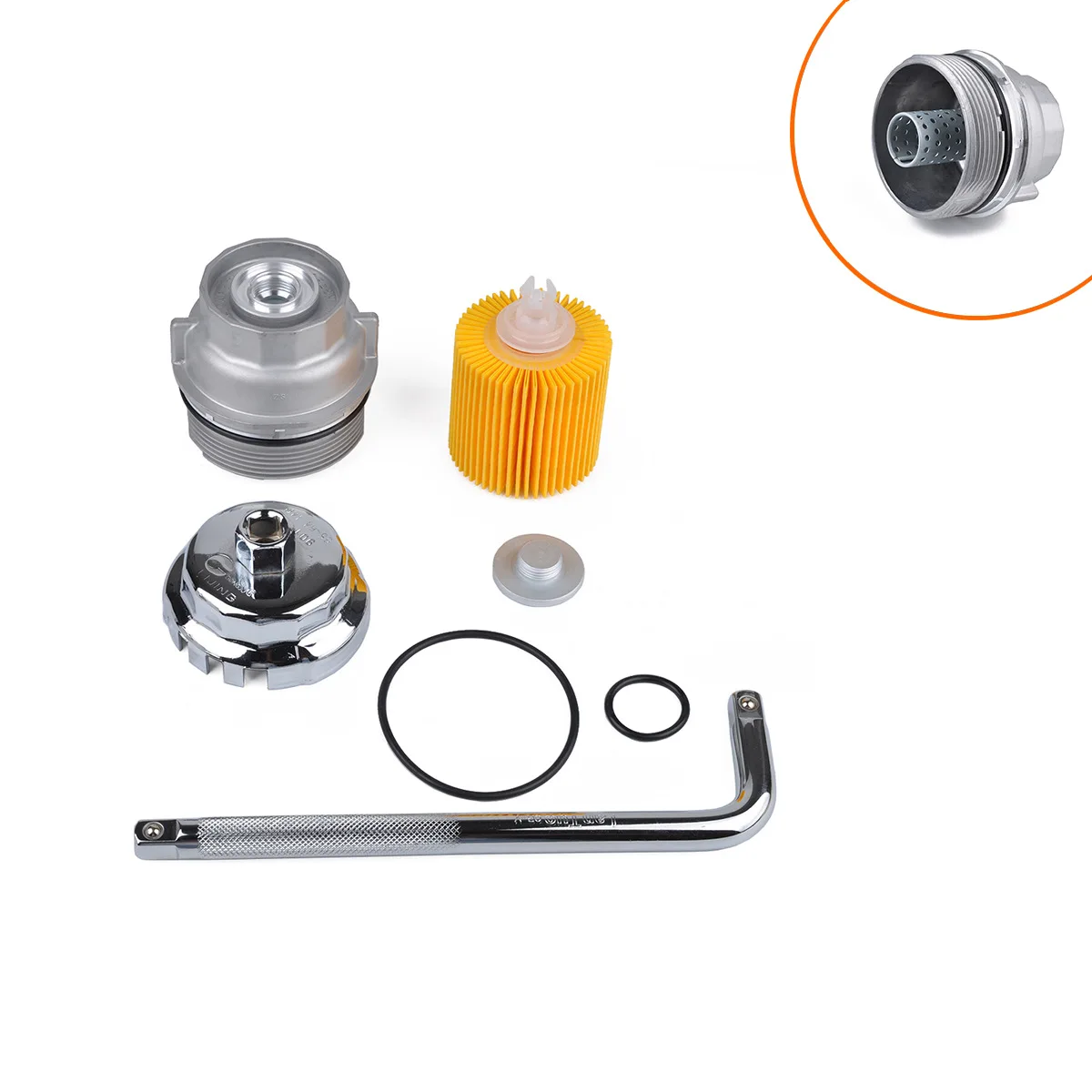 

Adeeing Oil Filter Housing Cap Maintenance Kit Assembly Aluminum Car Accessoies For Toyota Camry Lexus SCION OE 15620-31060