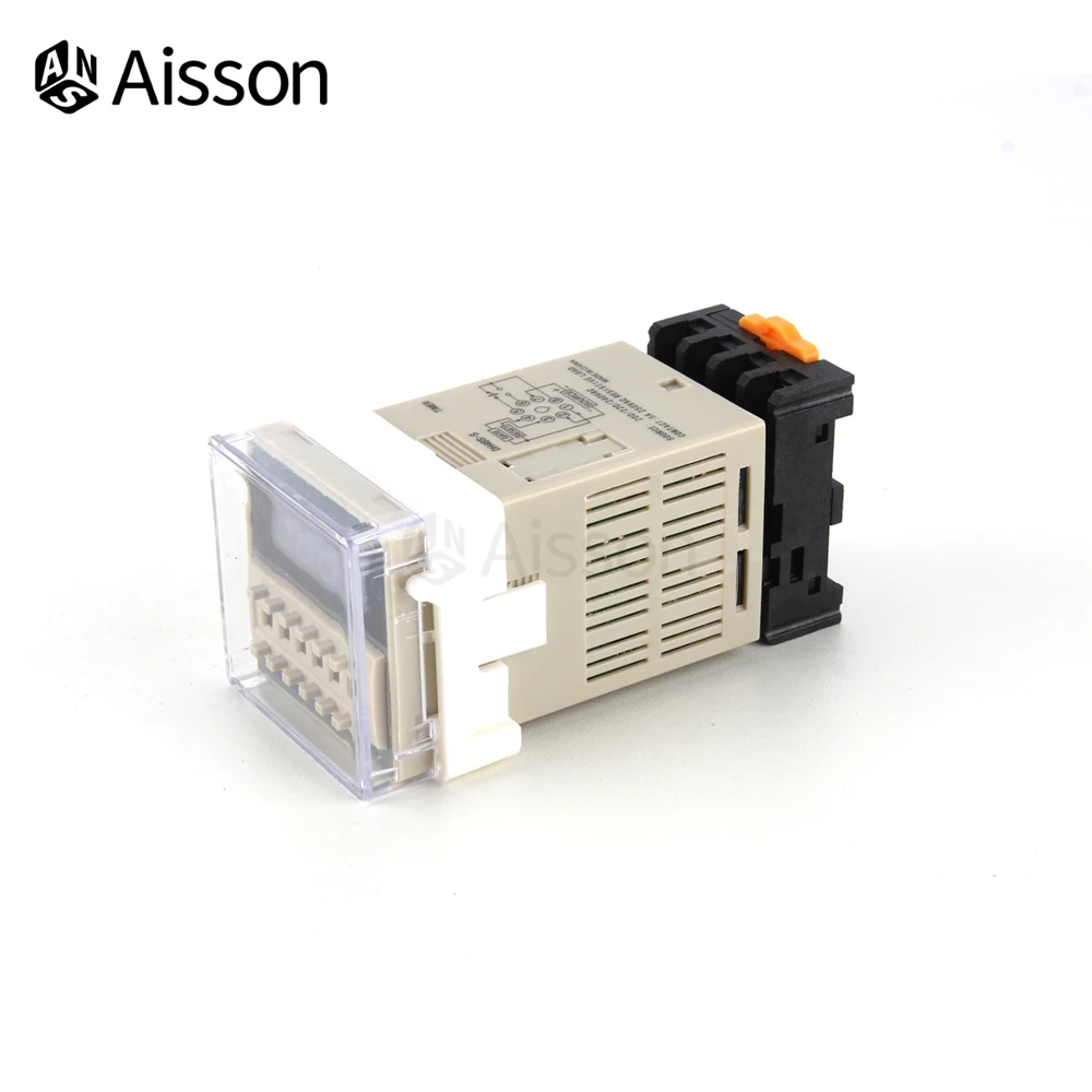 DH48S-S Time Switch Relay Digital Programmable 0.1S-99H With Socket Base AC/DC 12V 24V 36V 110V 220V 380V Repeat Cycle Timer