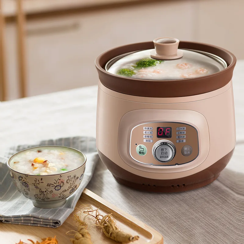 

Purple casserole electric cooker bb soup porridge automatic mini baby stew pot porridge pot