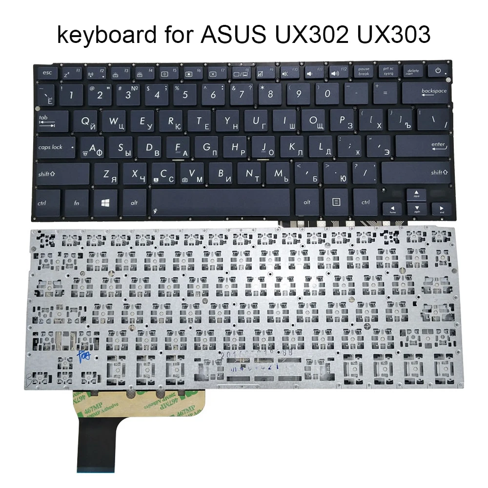 

UX302 RU Notebook Russian keyboard For ASUS Zenbook UX302L UX302LG UX303UA UX303 Replacement keyboards Genuine New 0KN0 QF1PO13