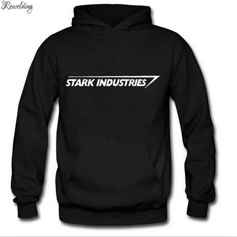 

New Design Stark Industries Printed Hoodies Men Full Sleeve Pullover Autumn Male Hooded Sport Sweatshirts Sudadera Capucha