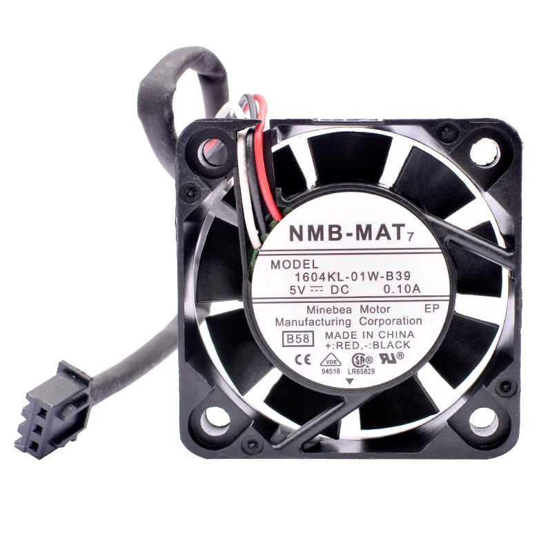 

1604KL-01W-B39 4010 4cm 40mm fan 40x40x10mm DC5V 0.10A 3 lines Cooling fan for video recorder switch router