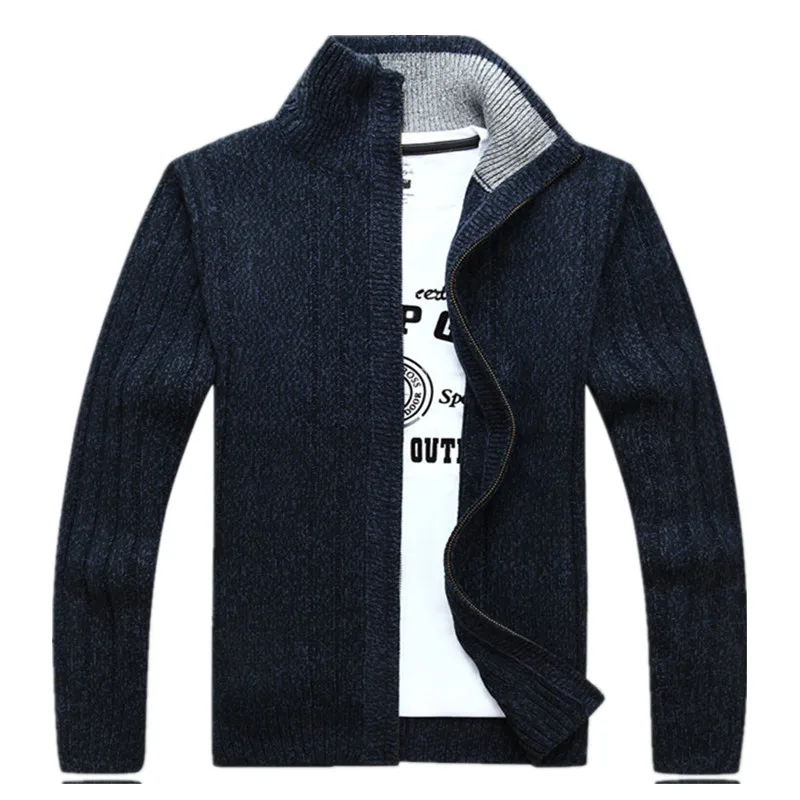 Cardigan de lã de algodão masculino, casacos de malha, outono e inverno, Kint, 2020