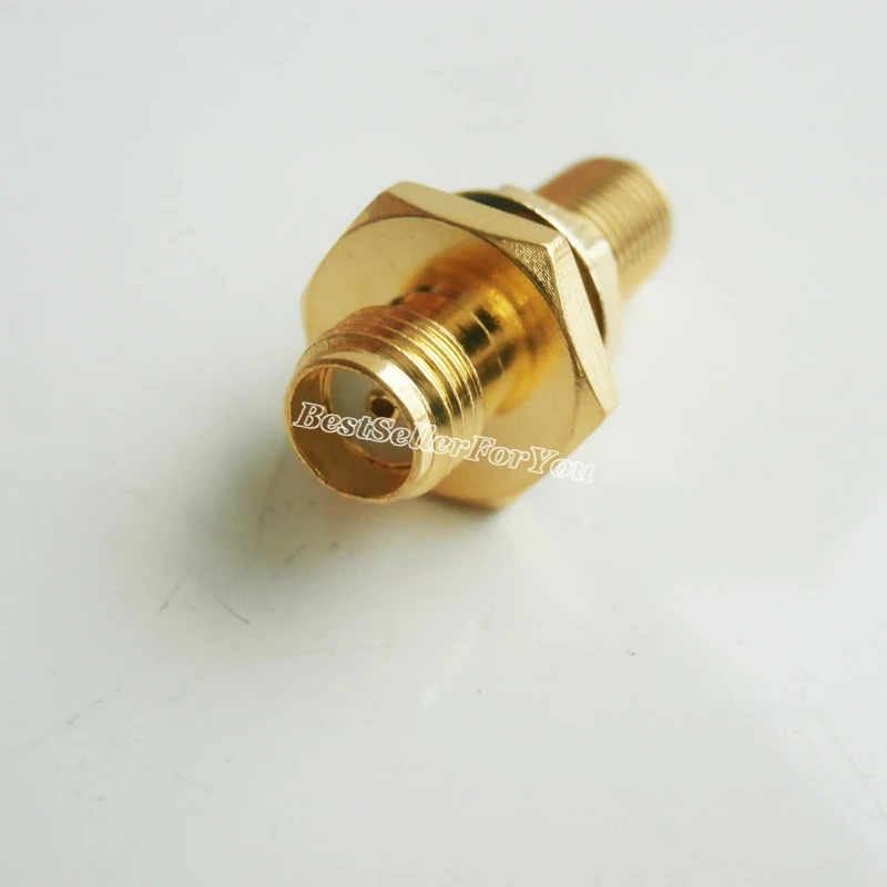 1 conector SMA hembra a RP SMA, conector RPSMA, Conector de mampara, adaptador RF, resistente al agua