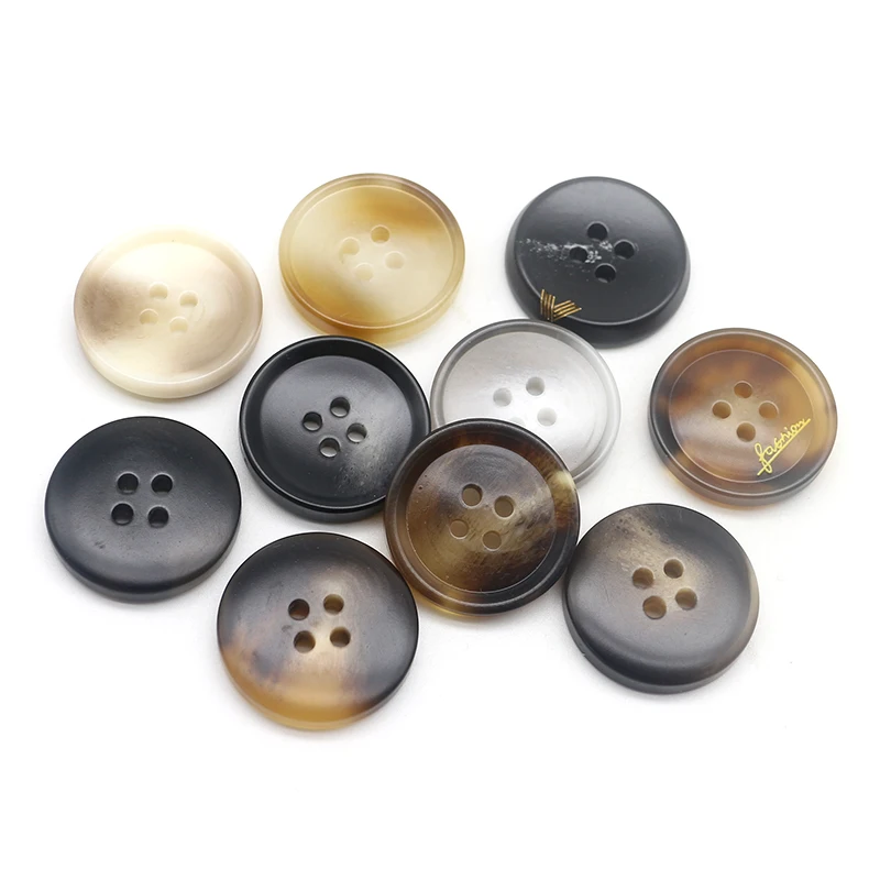 20pcs Resin 4 Holes Buttons Sewing Accessories Size Complete for Clothing Decorative Plastic Buttons Handmade DIY