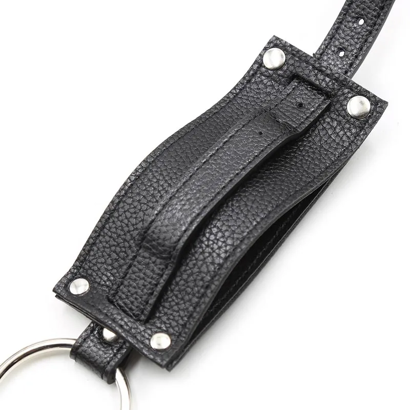 Faux Leather Double Penetration Strapon Panties Women Waist Harness Crotch Belt Underwear Fetish Wear