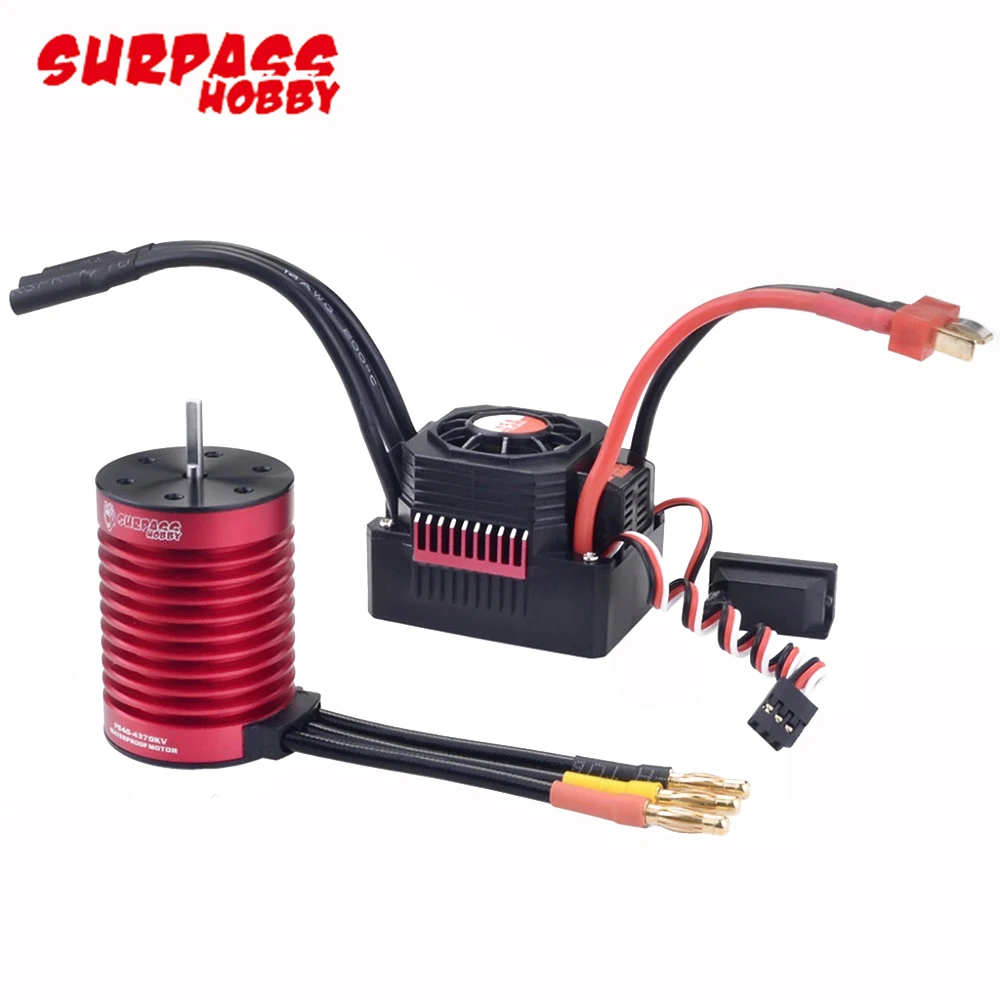 Surpass Hobby impermeabile F540 Combo 3000KV/4370KV motore Brushless con ESC Brushless 45A 2-3S per giocattolo Buggy fuoristrada 1/10 RC