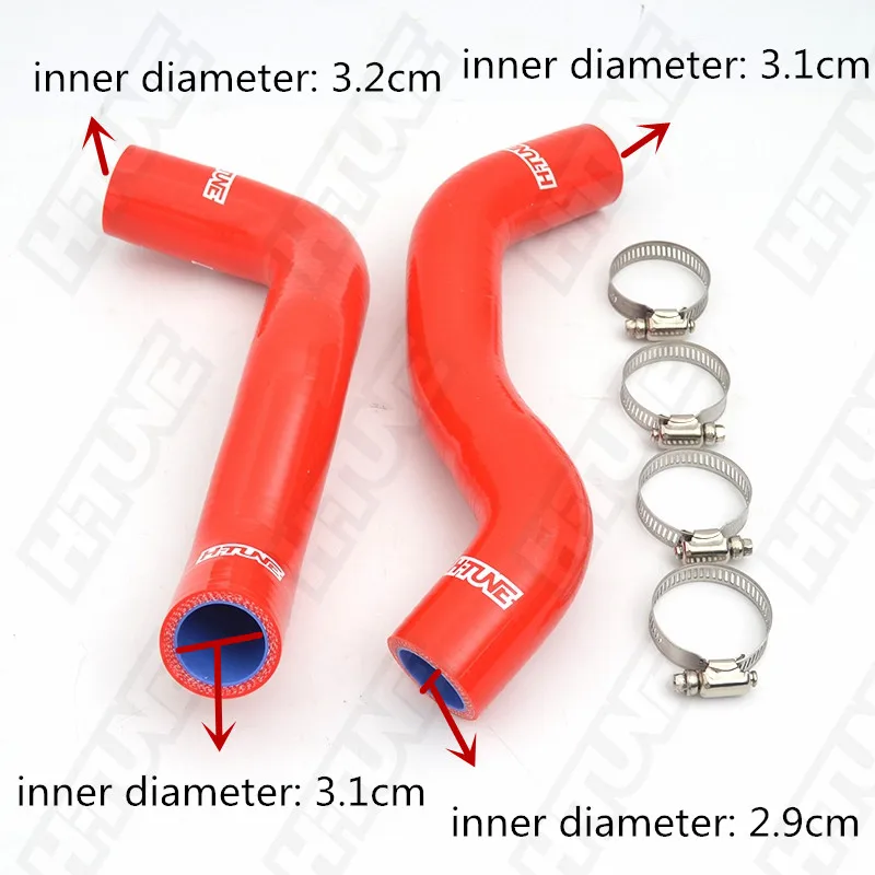 4x4 Accessories Intercooler Silicone Radiator Hose Kits 3.2L Turbo Diesel for Ranger T6/ BT50 2012+