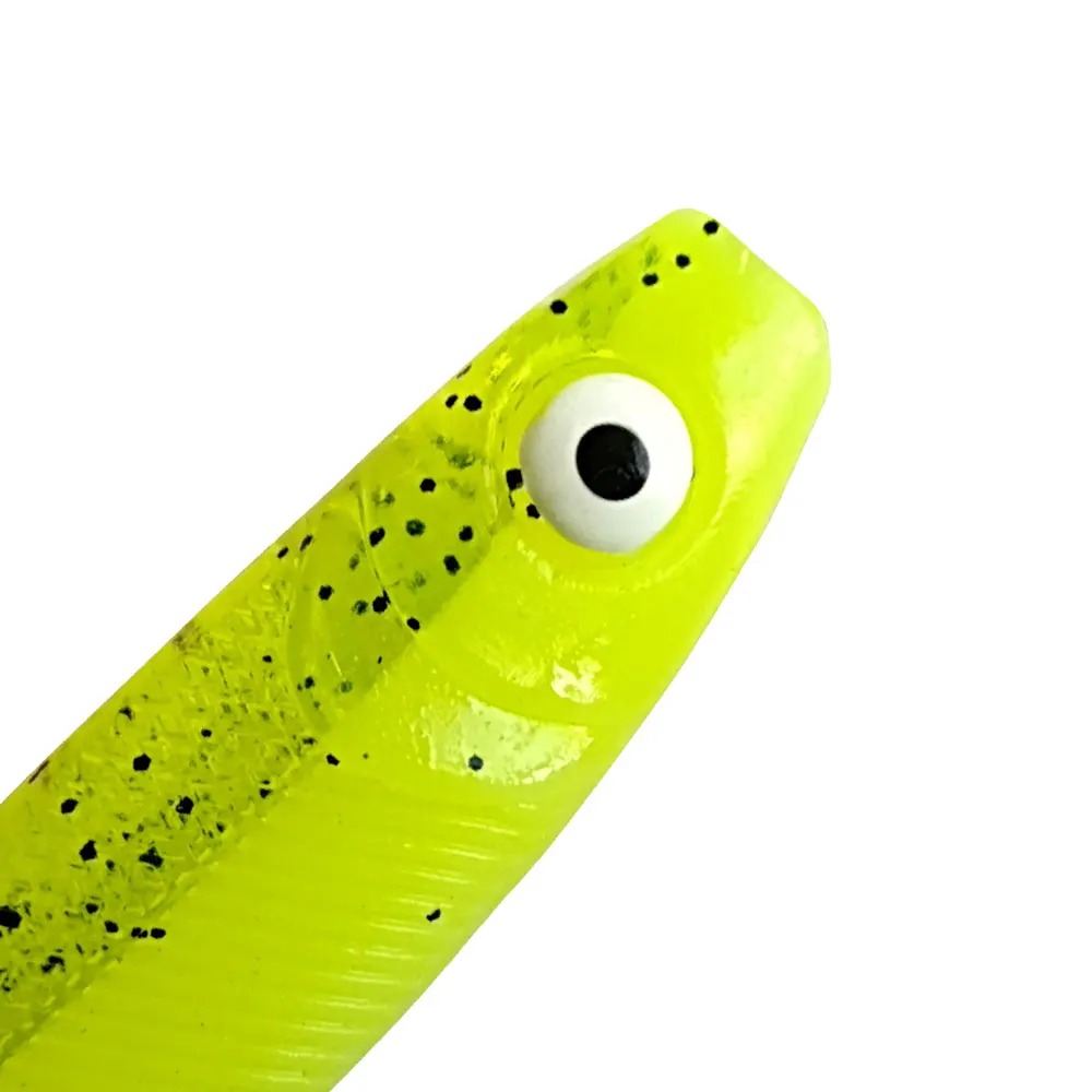 Balleo 10pcs Soft Lure 6.5cm/2.1g Hand-painted 3D Eyes Silicone Fishing Lure Wobbler Soft Baits for Fishing Bait shad Worm