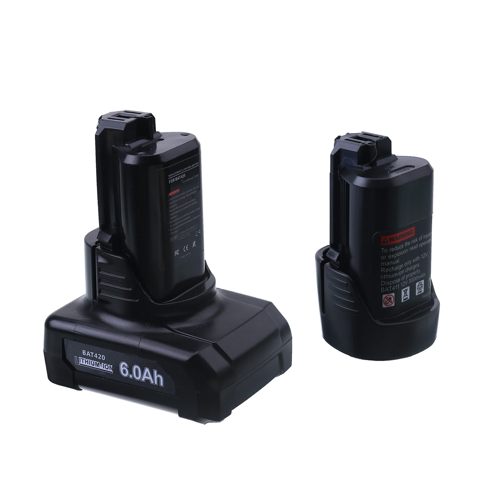 12V 6.0Ah Li-ion BAT420 Pin Thay Thế Bosch BAT411 BAT412 BAT413 BAT414 10.8-Volt Max Pin Điện Không Dây dụng Cụ L50