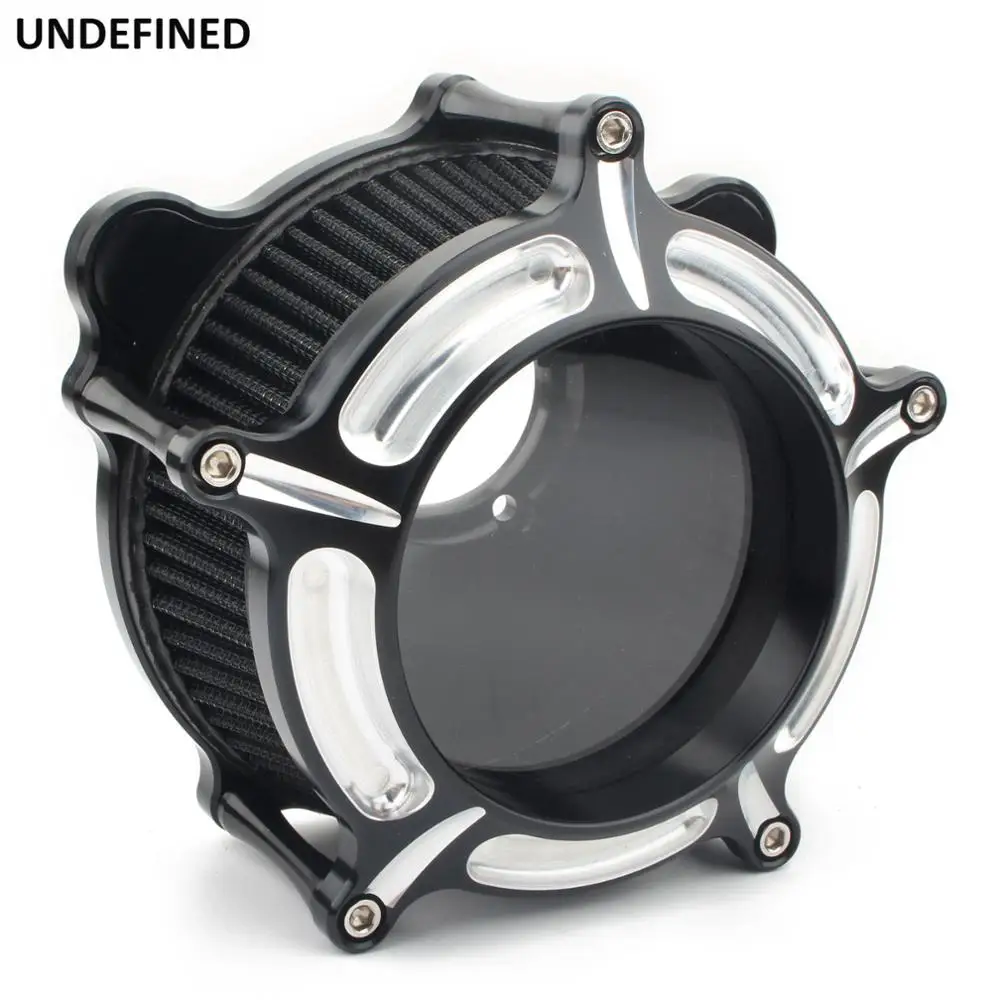 Black Air Filter Intake Air Cleaner System For Harley Dyna/FXR 1993-2017 Softail Fat Boy Touring Electra Glide Road King 2007