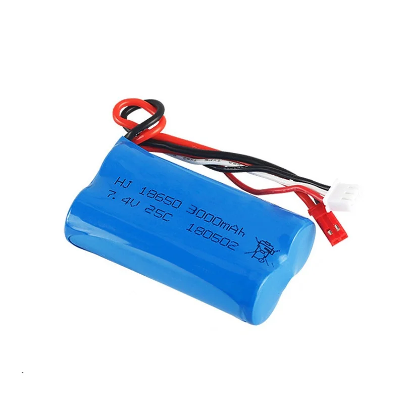 Cargador batería 18650 LiPo 7,4V 3000mAh RC 1:16 - imagen 2