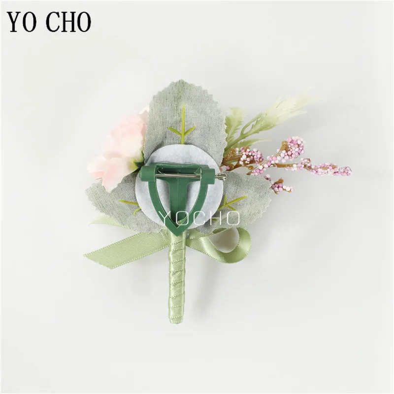 Alfileres de flor de ramillete de rosa para hombre, pulsera de boda para dama de honor, padrino de boda, abotonadura, accesorios de chaqueta para hombre