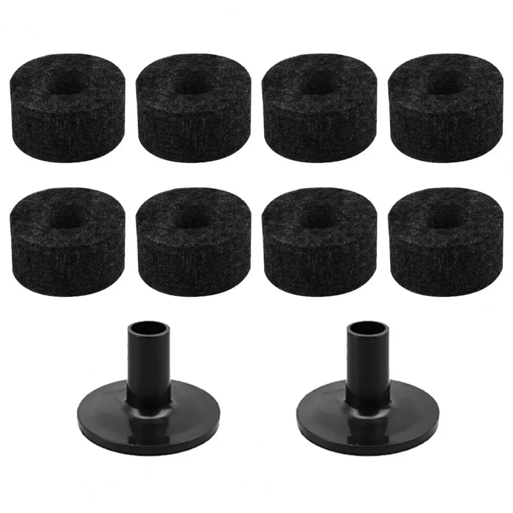 Cymbal Felt Pad Compact Drum Felts Pad Lightweight Long Lifespan  Versatile Felt Pad Wing Washers Casing Sleeve Set