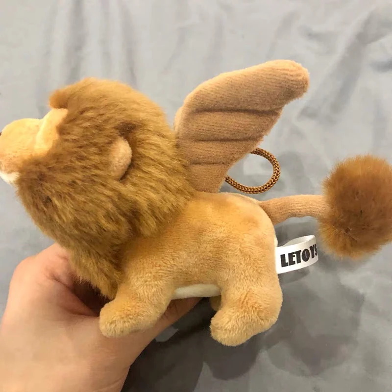 Muñeco de peluche de León con alas para niños y niñas, juguete Kawaii de Ángel volador, León, bolsa de regalo, decoración colgante, novedad de 2020