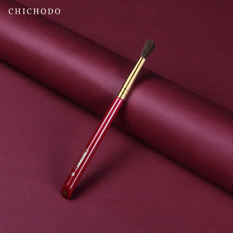 CHICHODO Makeup Brush-Luxurious Red Rose Series-High Quality Horse&Gray Rat Hair Blending Brush-Natural Hair Cosmetic Pen-Beauty