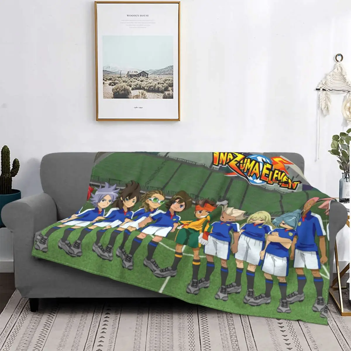 Inazuma Eleven Blankets Fleece Decoration Ultra-Soft Throw Blankets for Bedding Bedroom Plush Thin Quilt