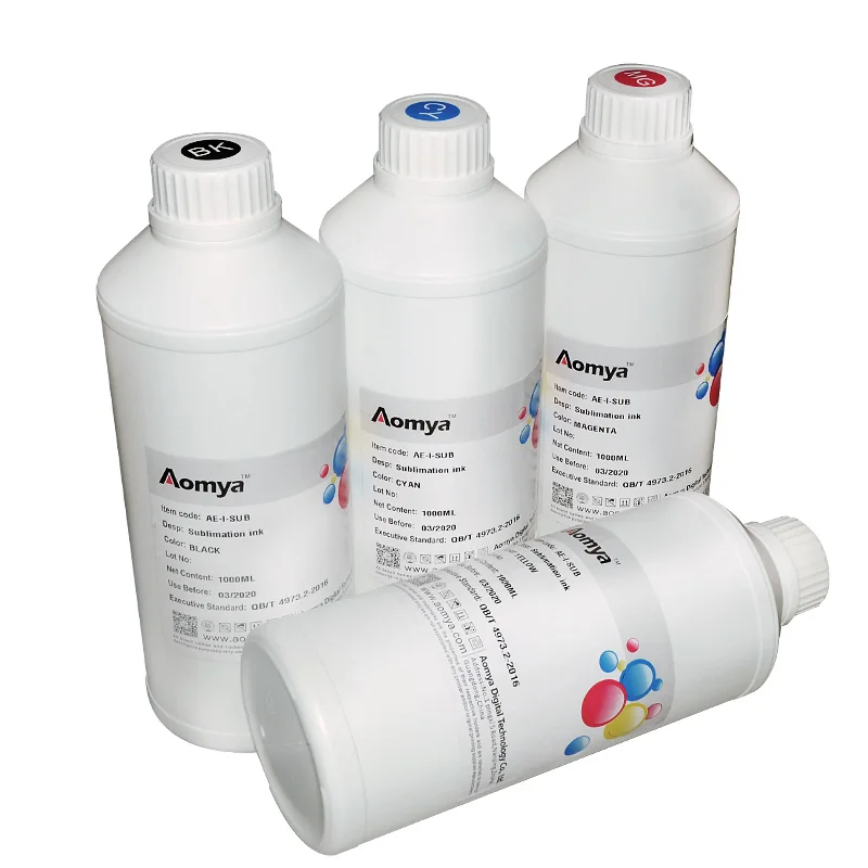 High quality 1000ML Universal Sublimation ink for printer (BK CY MG YL LC LM  for your choose)