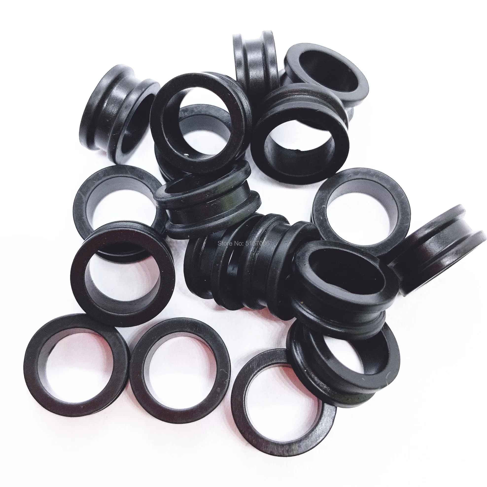 Hot wholesale 50pieces fuel injector grommet rubber seal 15*10.5*6.6mm for mitsubishi dodge (AY-S4001)