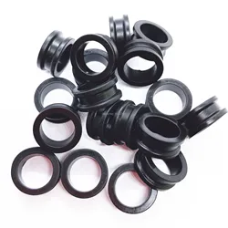 50pcs Fuel Injector Grommet Rubber Seal 15x10.5x6.6mm for Mitsubishi Dodge AY-S4001 Automotive Part
