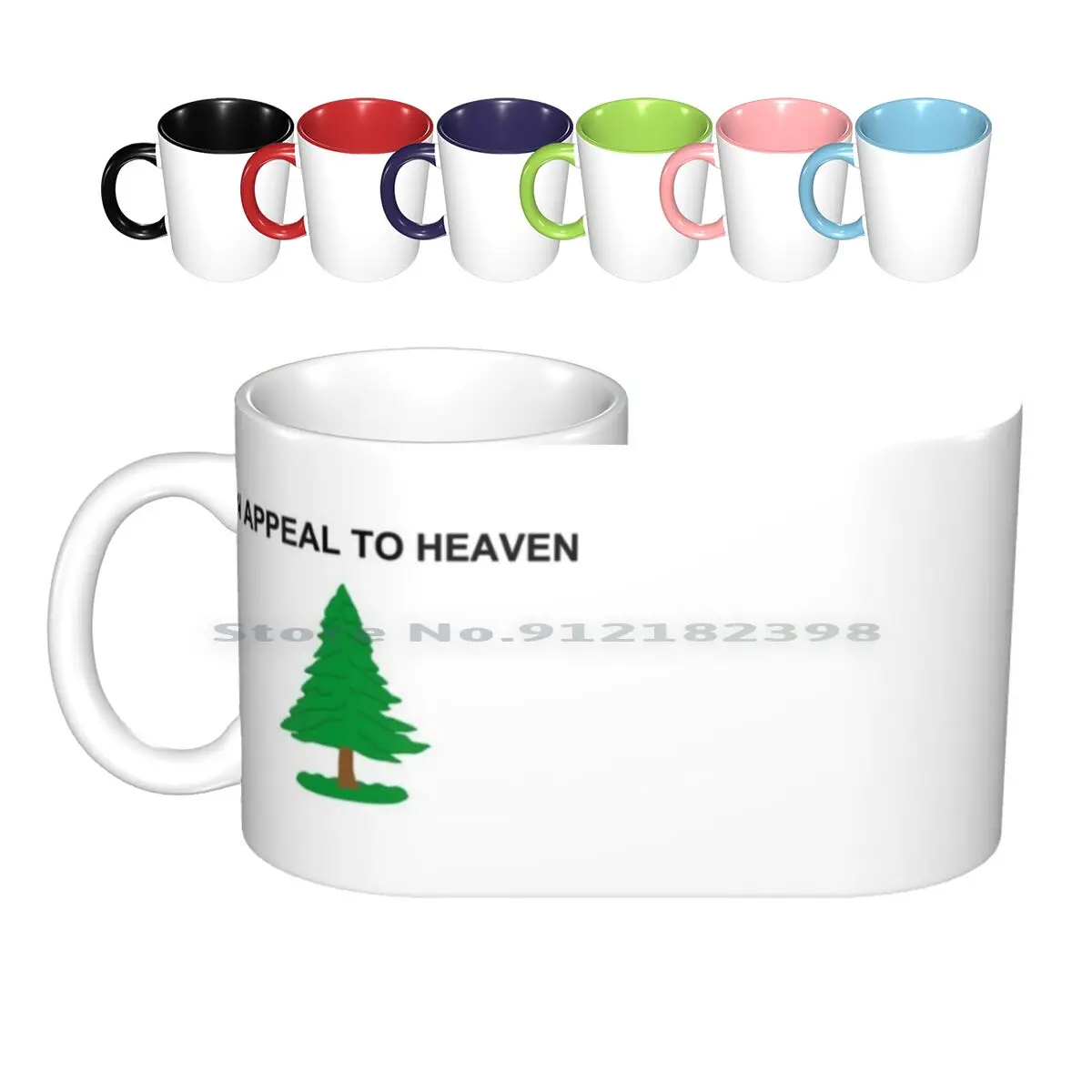 An Appeal To Heaven American Revolution Flag Ceramic Mugs Coffee Cups Milk Tea Mug Appeal To Heaven Flag American Revolution